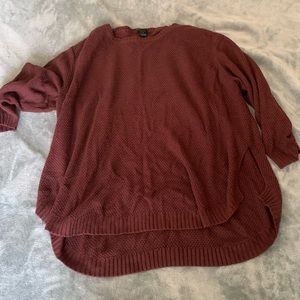 Burgundy sweater